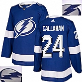Lightning #24 Callahan Blue With Special Glittery Logo Adidas Jersey,baseball caps,new era cap wholesale,wholesale hats